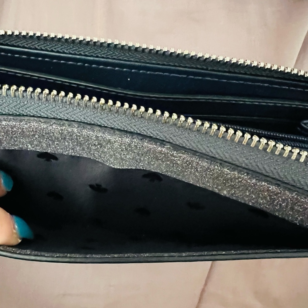 Authentic Kate Spade multi pocket multi card slots zipper wallet.